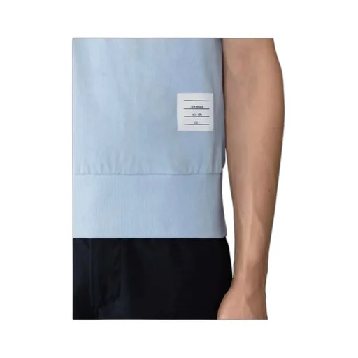 Thom Browne Ottoman 4-Bar Logo Patch Polo Shirt