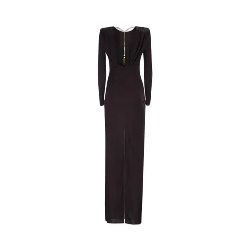 Elisabetta Franchi Chain Detailed Carpet Dress