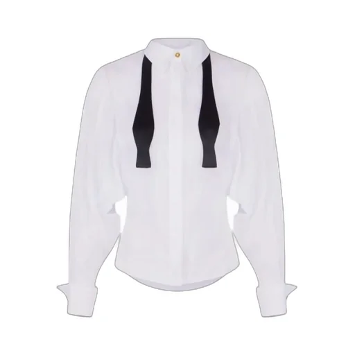 Elisabetta Franchi Bow Tie Voile Shirt