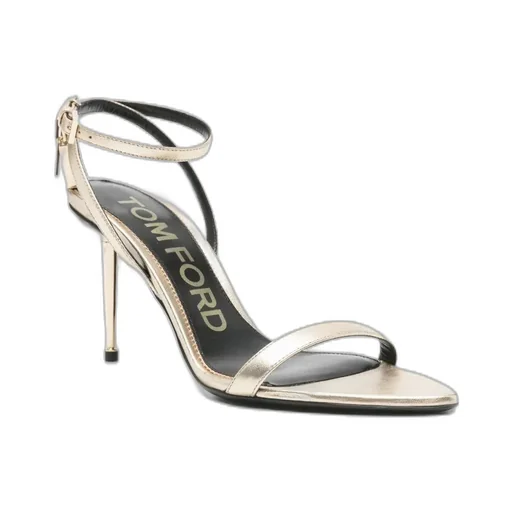 Ankle-Strap Padlock Sandals