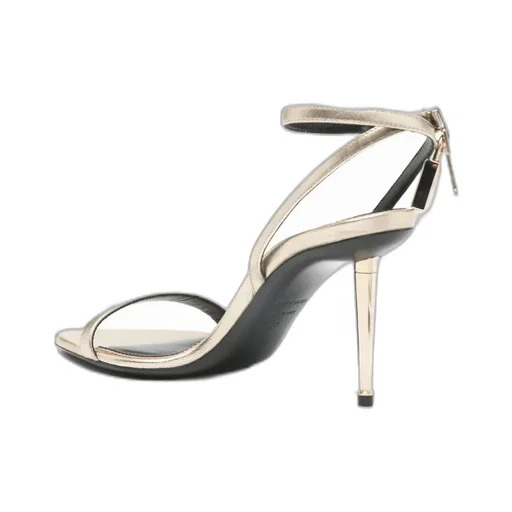 Ankle-Strap Padlock Sandals