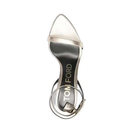 Ankle-Strap Padlock Sandals