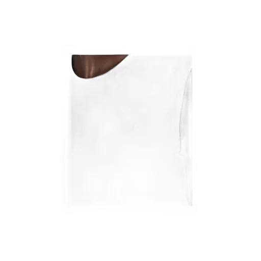 Hem Knot Tank Top In White & Blue