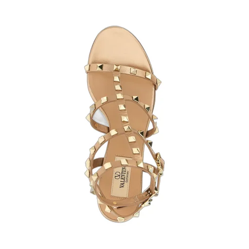 Studded High-Heeled Sandals
