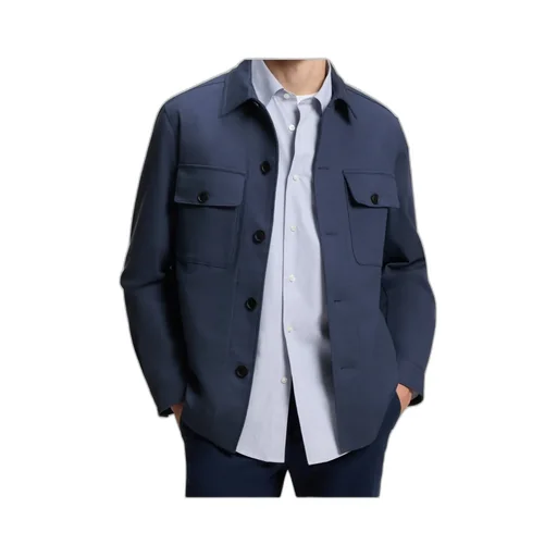 Long-Sleeved Shirt Jacket