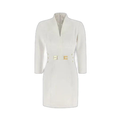 Elisabetta Franchi Logo Plaque Mini Dress