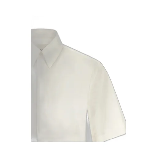 Jil Sander Logo Embroidered Short-Sleeved Shirt