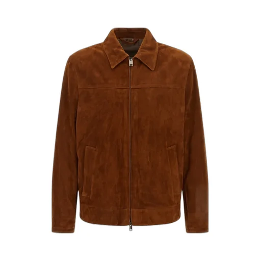 Brioni Suede Zip-Front Jacket