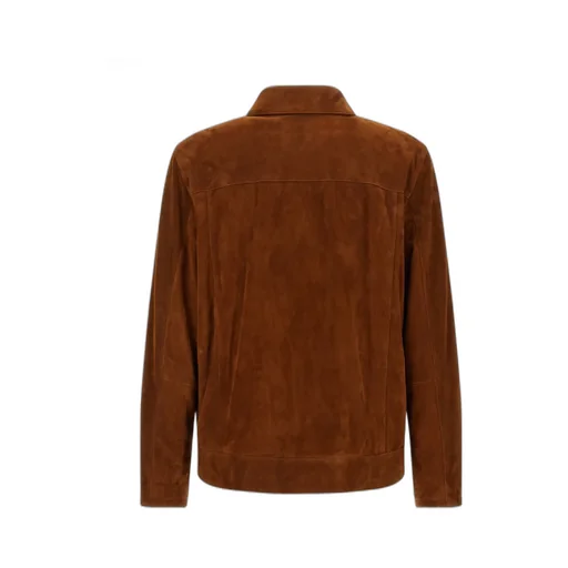 Brioni Suede Zip-Front Jacket