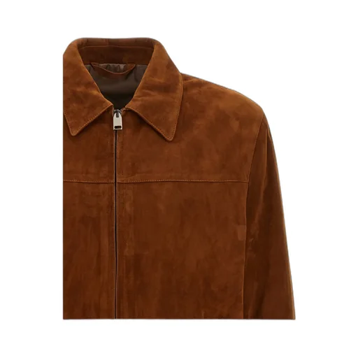 Brioni Suede Zip-Front Jacket