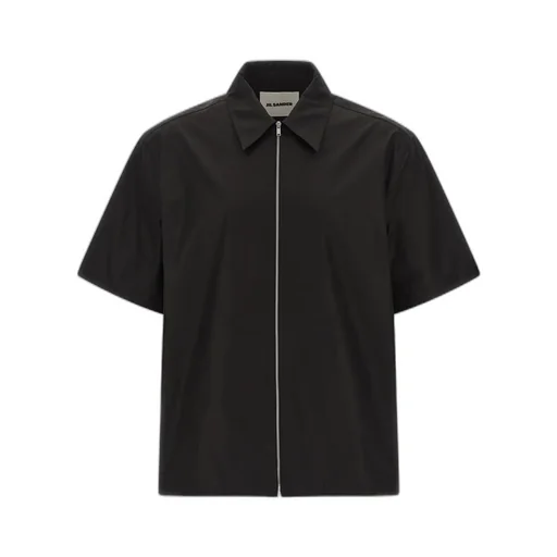 Jil Sander Short-Sleeved Zip-Up Shirt