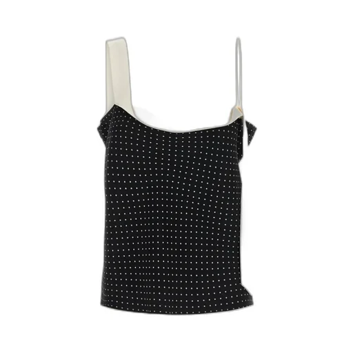 Tom Ford Polka Dot Patterned Tuxedo Band Top
