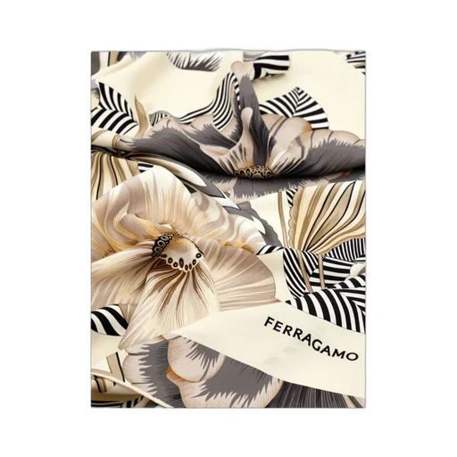 Brezza Print Silk Scarf