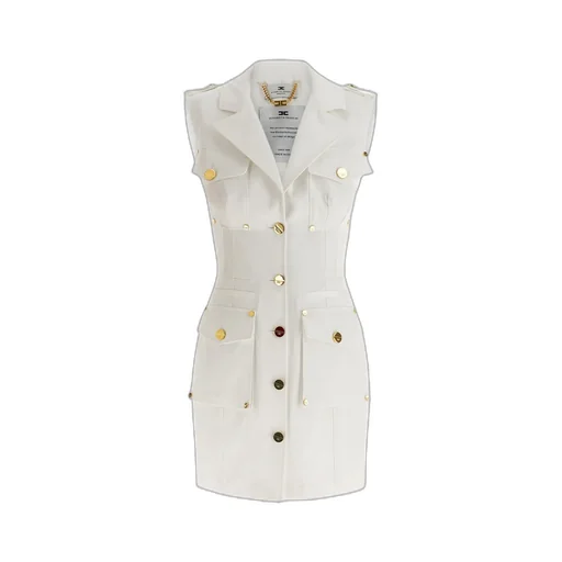 Elisabetta Franchi Double Breasted Sleeveless Dress