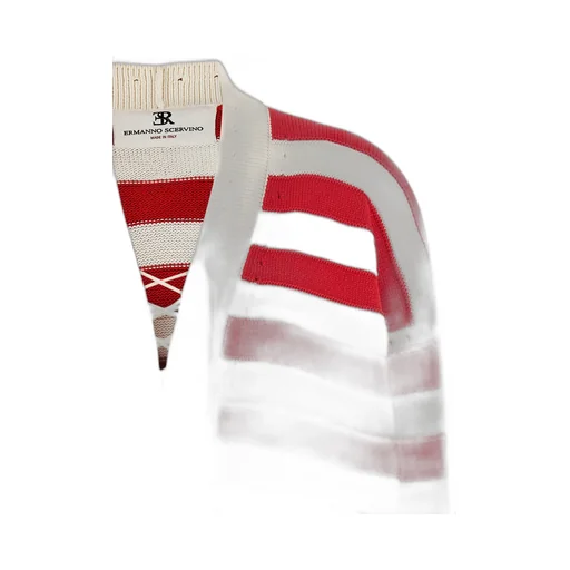 Ermanno Scervino Striped Crochet Cardigan