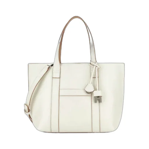Hogan Logo Embossed Top Handle Bag