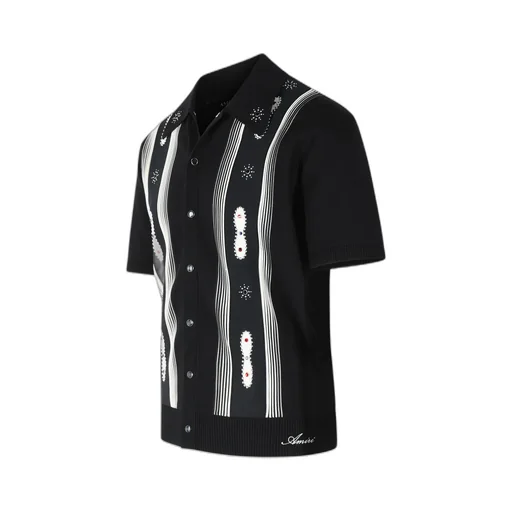 Amiri Embellished Striped Shirt