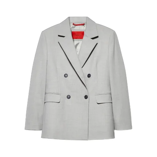 Double-Breasted Wool-Blend Blazer
