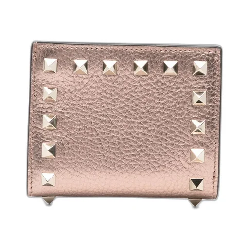 Rockstud Leather Wallet