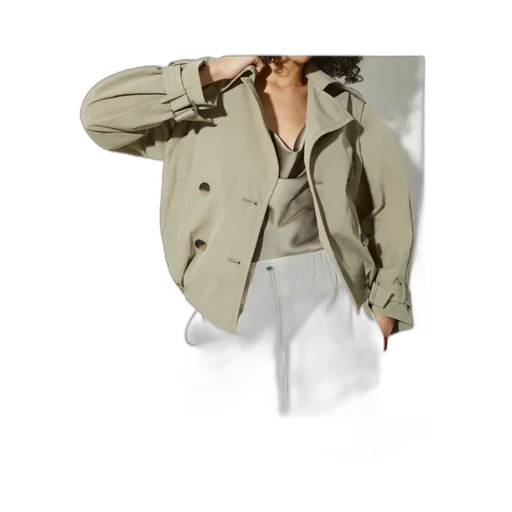Cropped Nylon Jacket