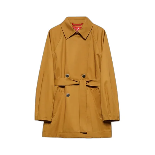 Cotton-Gabardine Mini Trench Coat