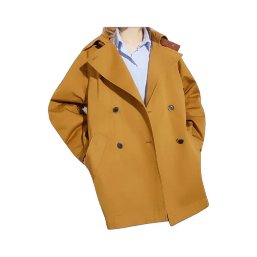 Cotton-Gabardine Mini Trench Coat