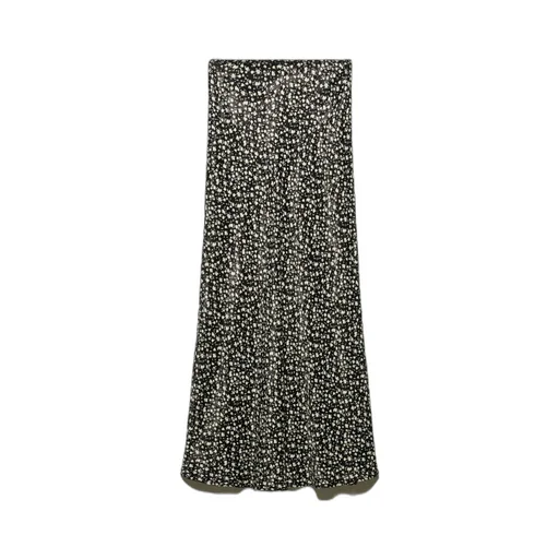 Floral Jacquard Midi Skirt