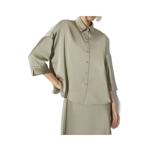 Oversized Satin Shirt