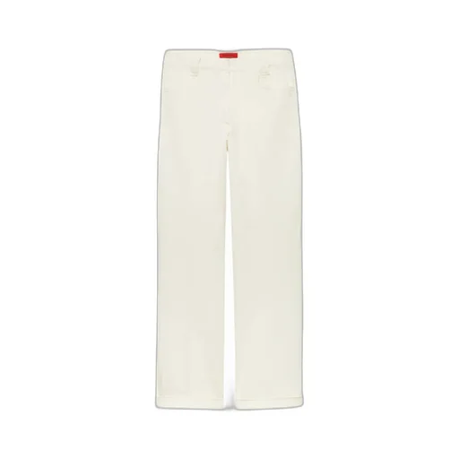 Straight Cotton-Drill Trousers