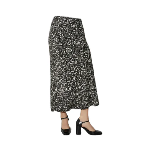 Floral Jacquard Midi Skirt