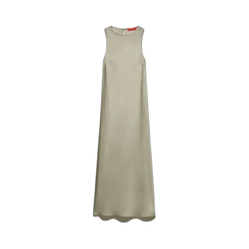 Satin Midi Shift Dress