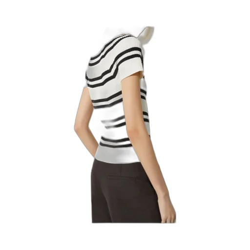Ribbed-Knit T-Shirt