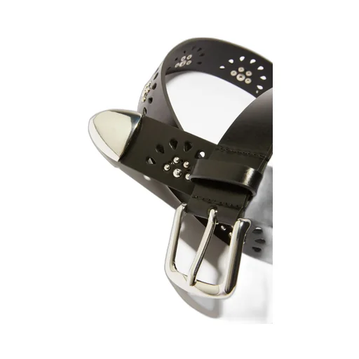 Studded Leather Belt