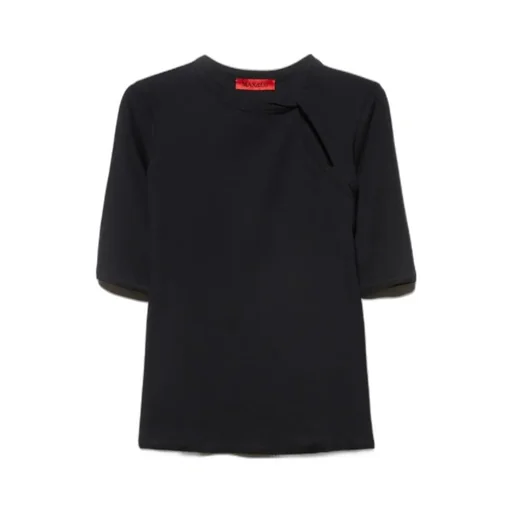 Ribbed Cutout T-Shirt