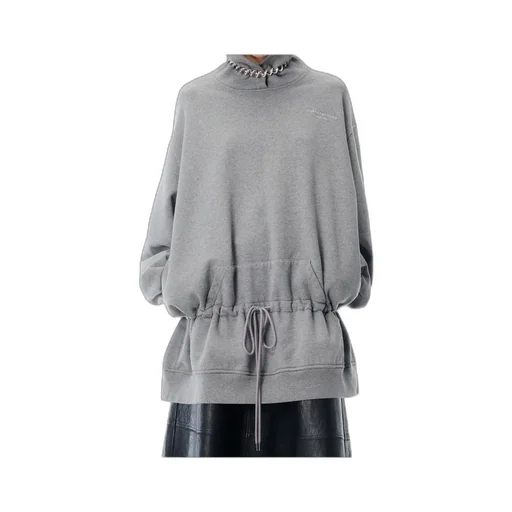 Dropped Waist Hoodie Dress