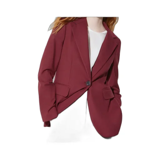 Pinstripe Flannel Suit Jacket