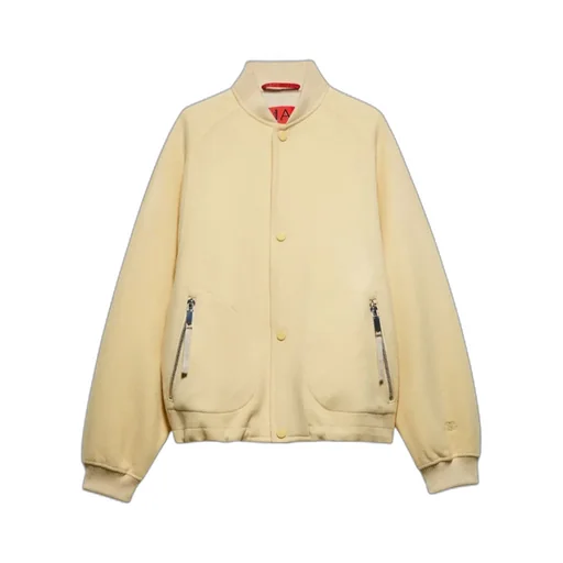 Double-Layer Wool Bomber Jacket