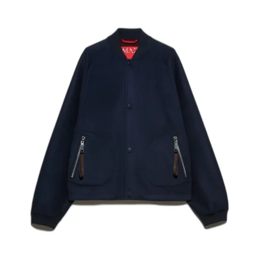 Double-Layer Wool Bomber Jacket