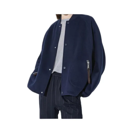 Double-Layer Wool Bomber Jacket