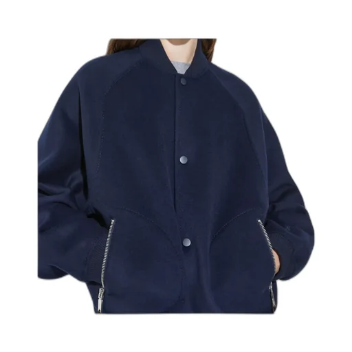 Double-Layer Wool Bomber Jacket