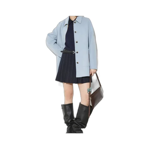 Double-Layer Wool Shirt Jacket