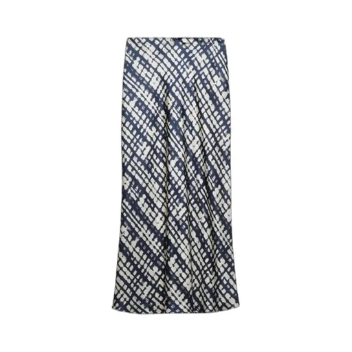 Silk Twill Midi Skirt