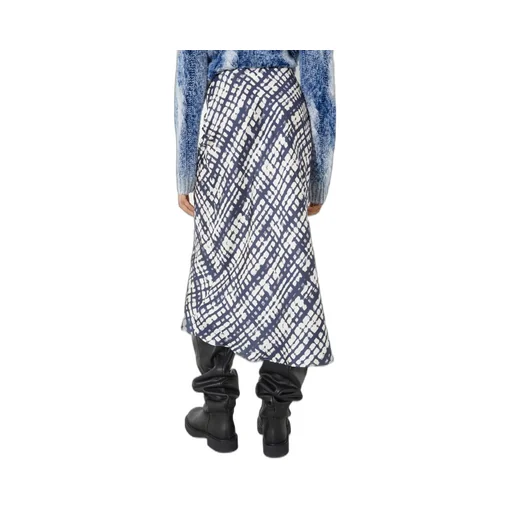 Silk Twill Midi Skirt