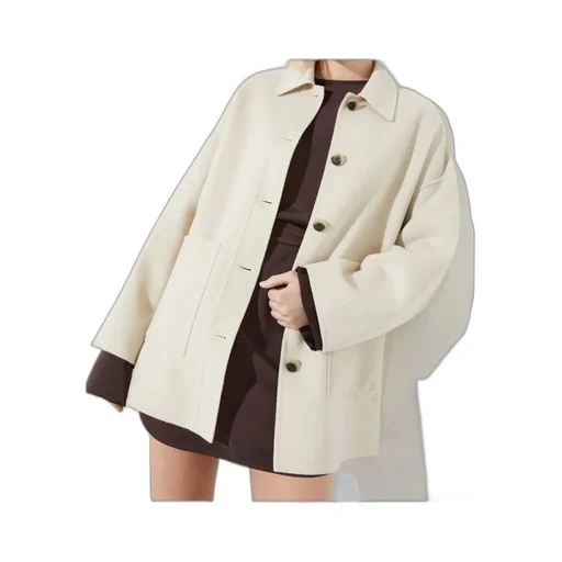 Double-Layer Wool Shirt Jacket