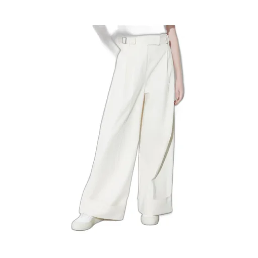 Wide-Leg Brushed Casual Pants