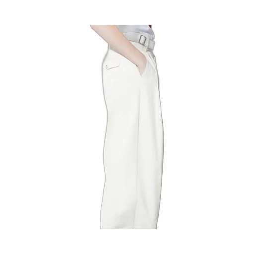 Wide-Leg Brushed Casual Pants