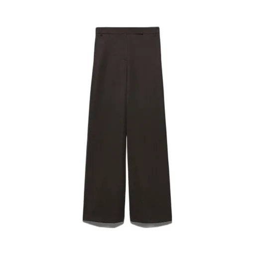Wide-Leg Wool Pants