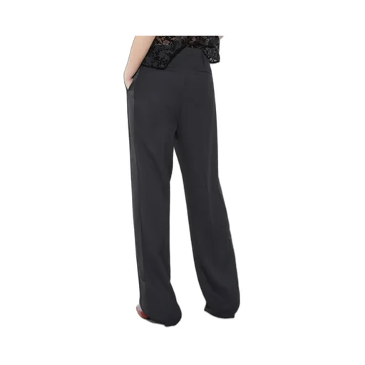 Wool Straight-Leg Swallowtail Trousers