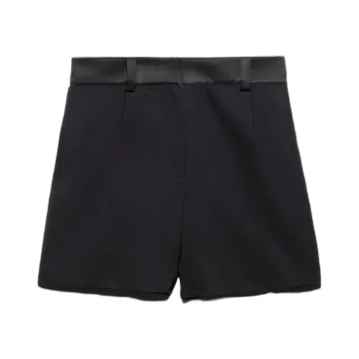 Wide-Leg Wool Shorts