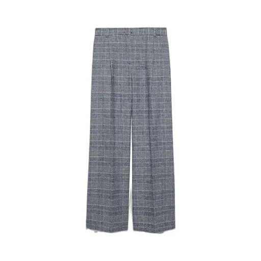 Wide-Leg Wool Casual Pants